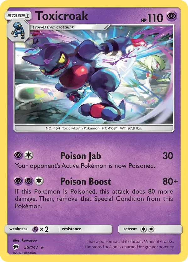 55/147 from Burning Shadows Rare Pokemon Card