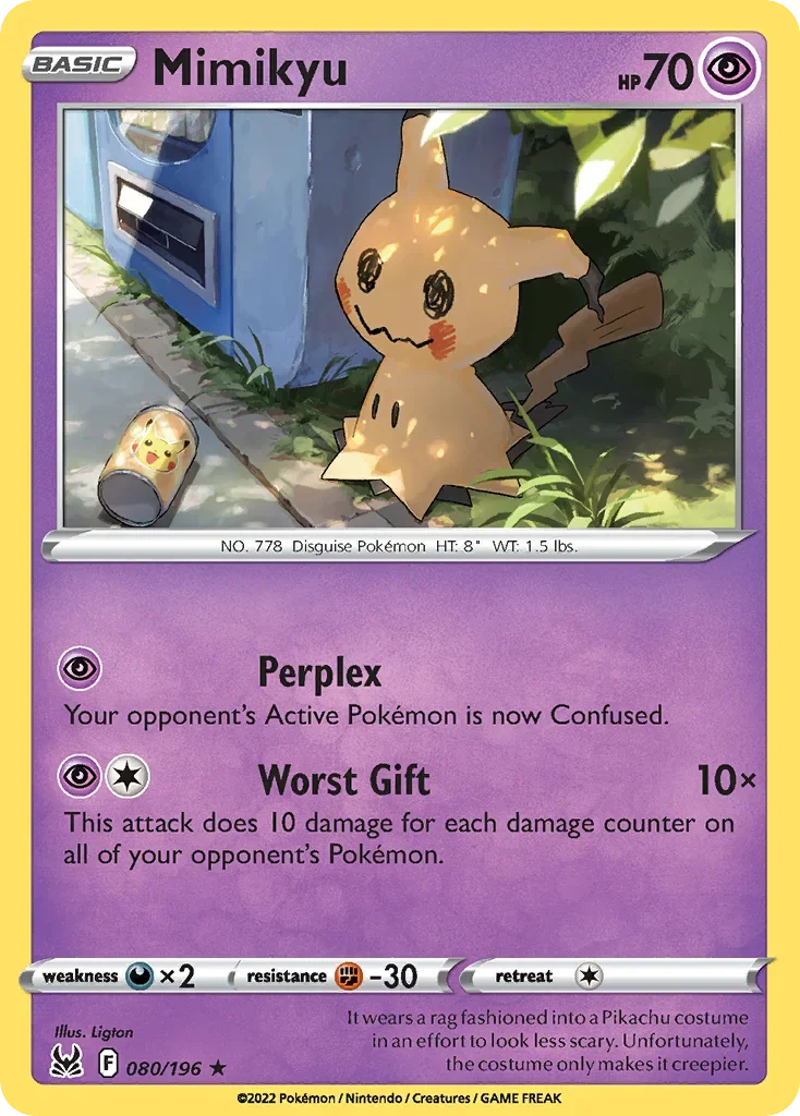 080/196 from Lost Origin Rare Pokemon Card