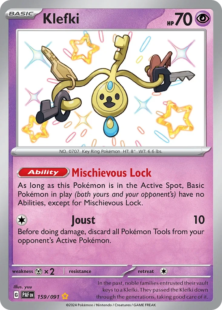 159/091 from Paldean Fates Shiny Rare Pokemon Card
