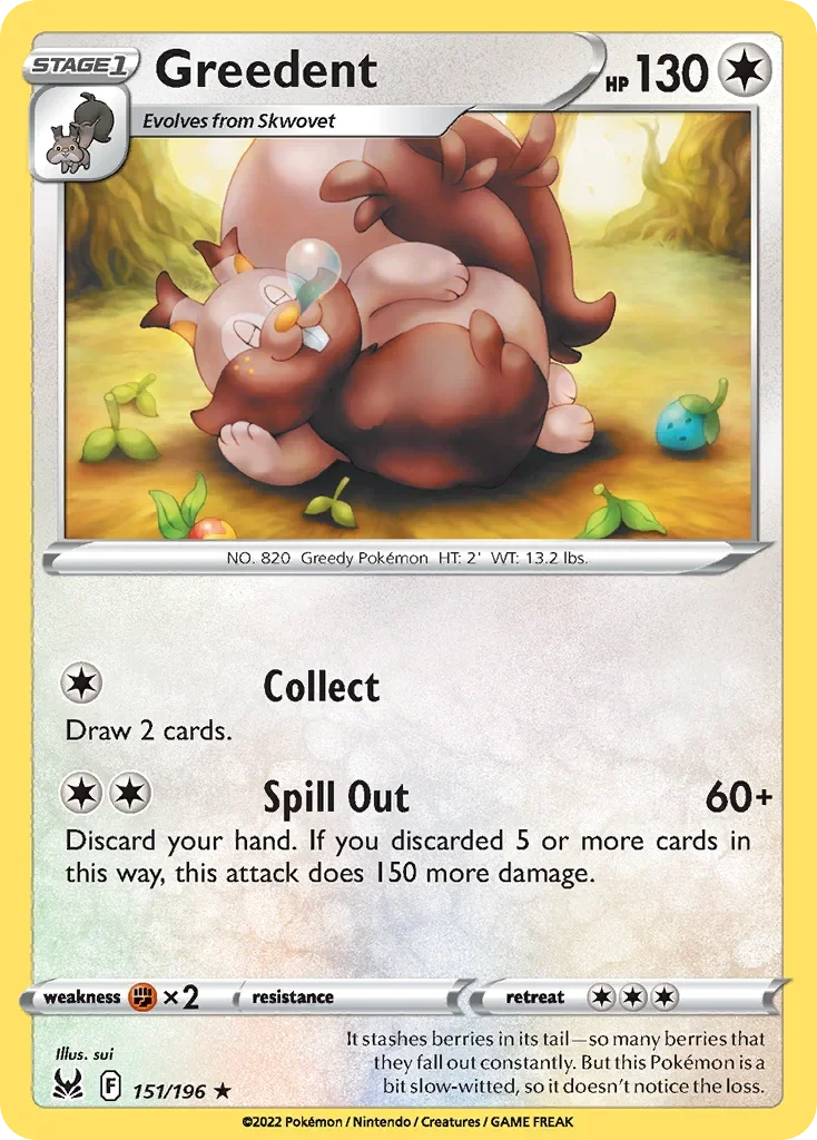 151/196 from Lost Origin Rare Pokemon Card