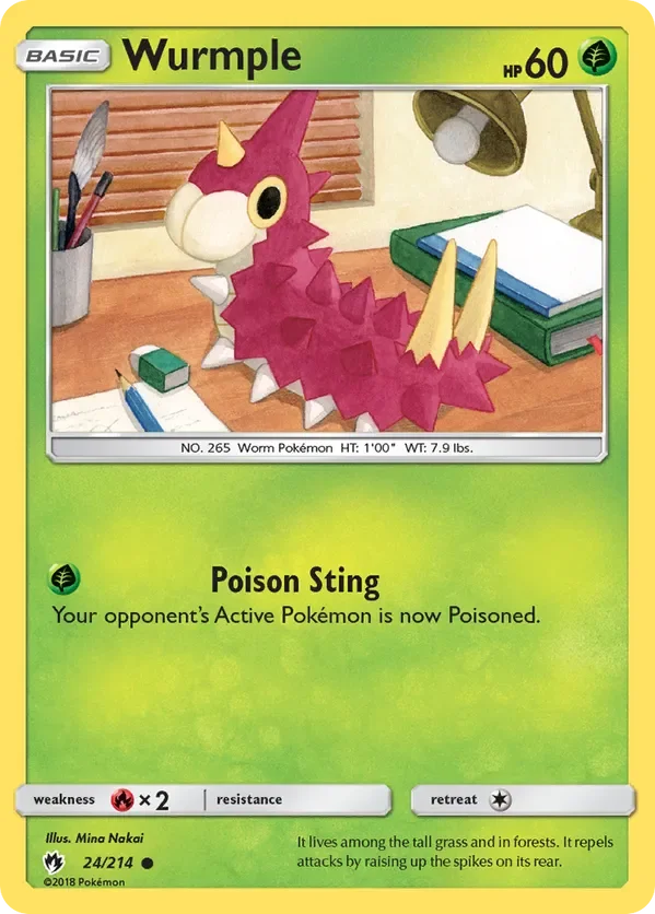 24/214 from Lost Thunder Common Pokemon Card