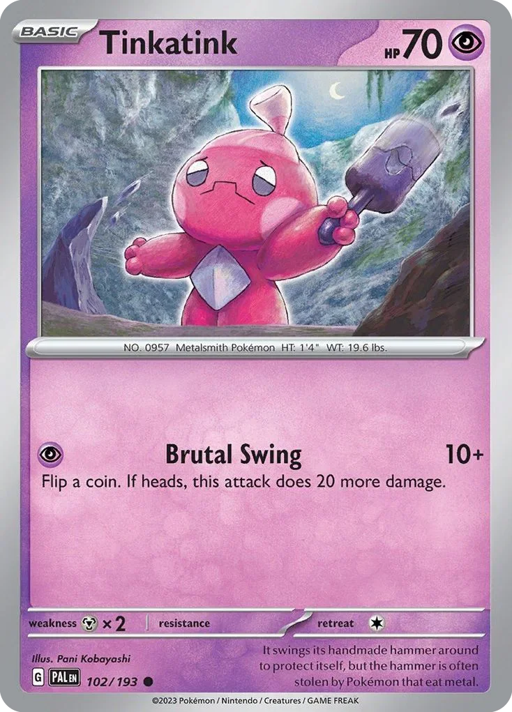 102/193 from Paldea Evolved Common Pokemon Card