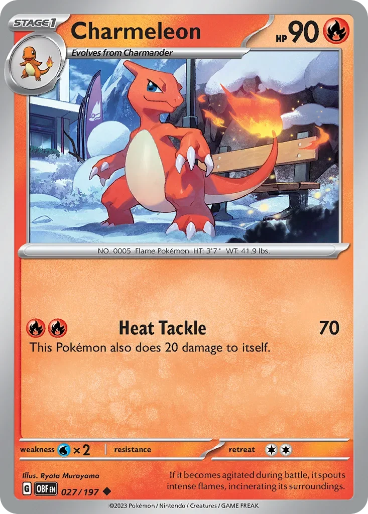027/197 from Obsidian Flames Uncommon Pokemon Card