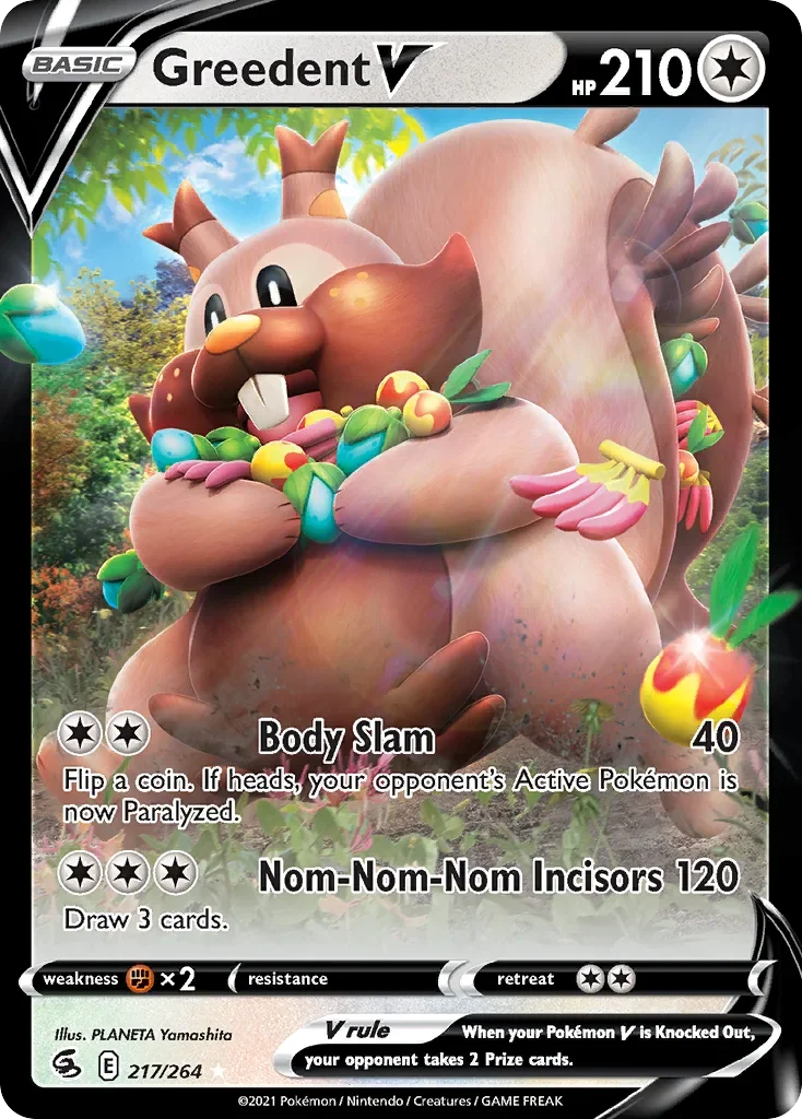217/264 from Fusion Strike Ultra Rare Pokemon Card