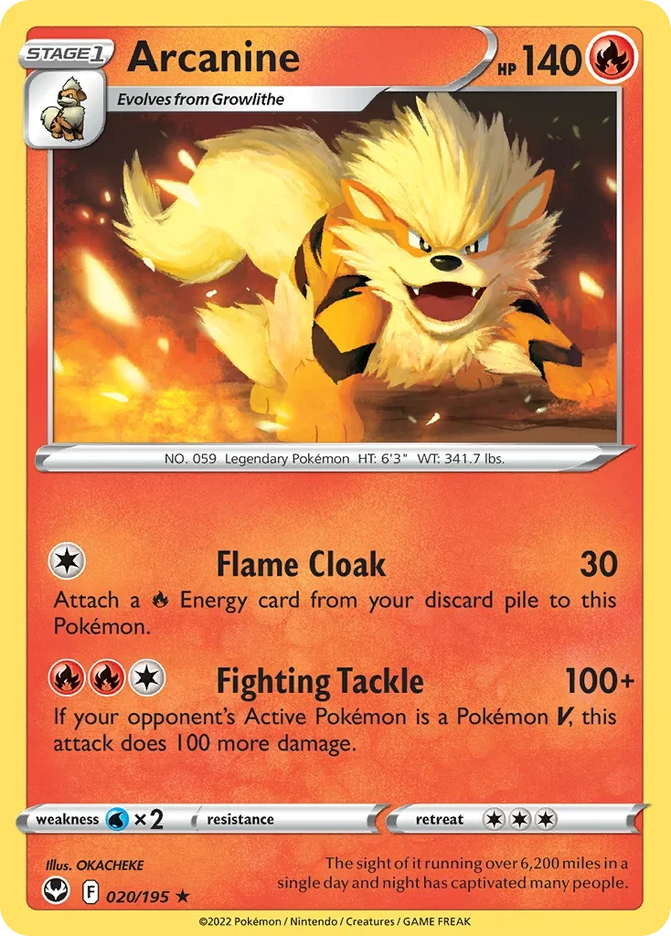 020/195 from Silver Tempest Rare Pokemon Card