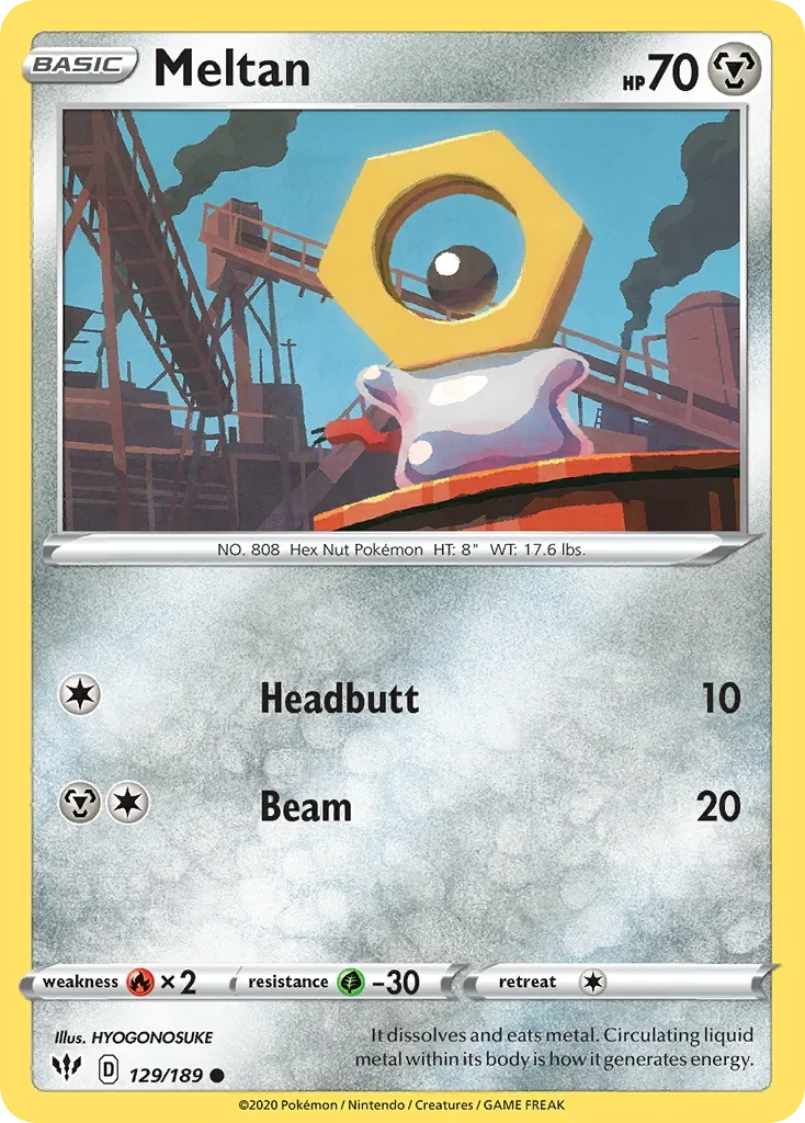 129/189 from Darkness Ablaze Common Pokemon Card