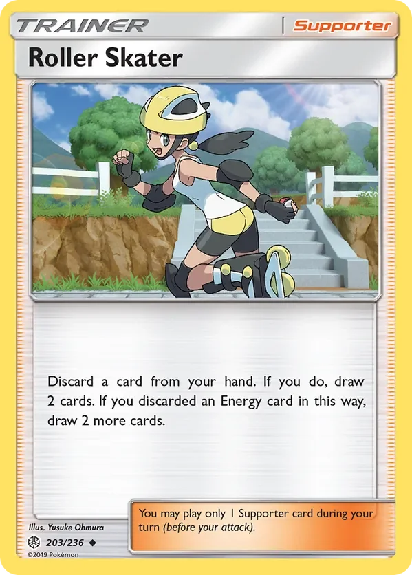 203/236 Roller Skater Uncommon Trainer Card