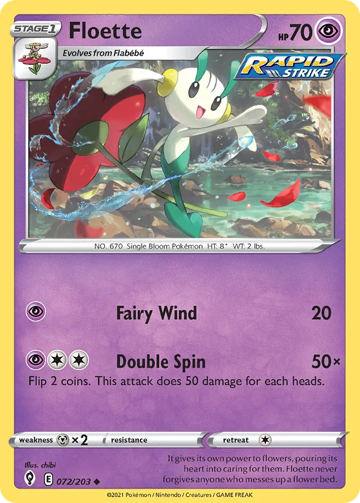 072/203 from Evolving Skies Uncommon Pokemon Card