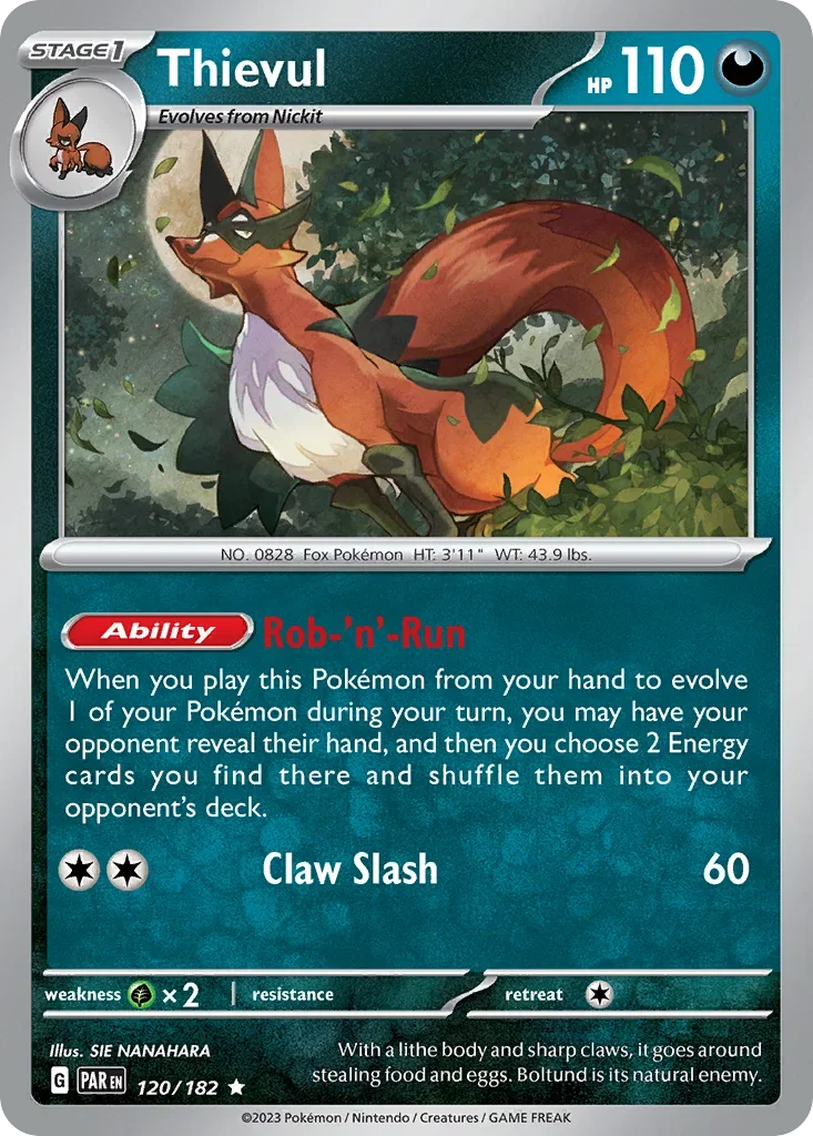 120/182 from Paradox Rift Rare Pokemon Card