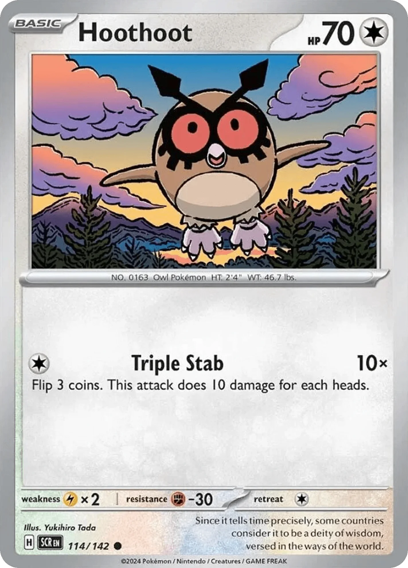 114/142 from Stellar Crown Card List Common Pokemon Card
