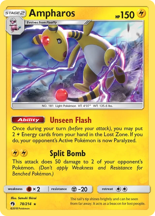 78/214 from Lost Thunder Holo Rare Pokemon Card