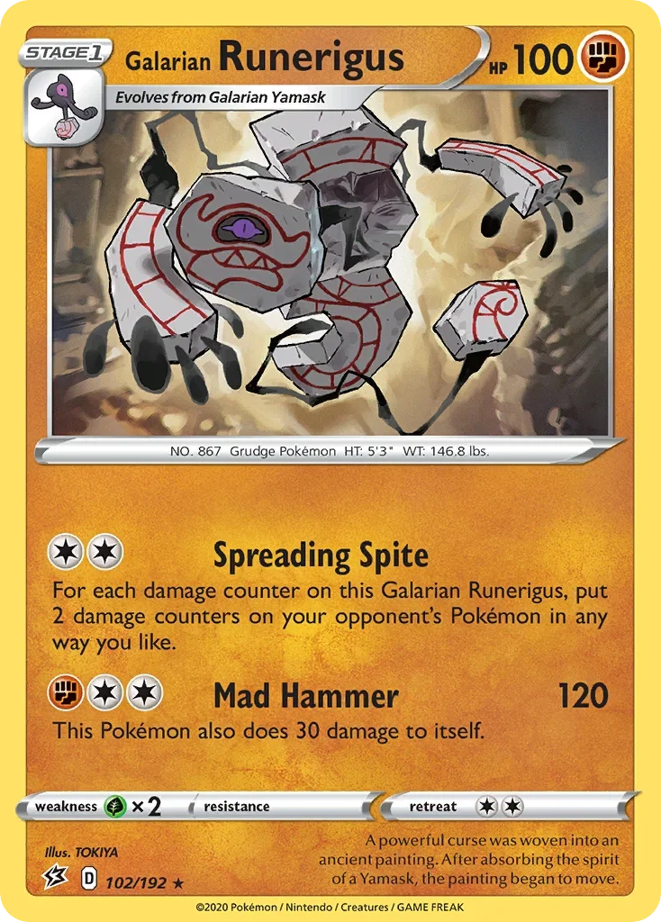 102/192 from Rebel Clash Rare Pokemon Card