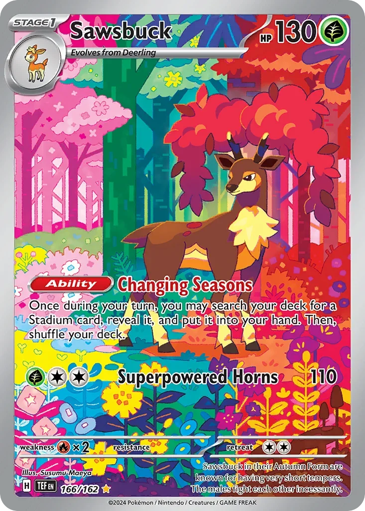 166/162 from Temporal Forces Illustration Rare Pokemon Card