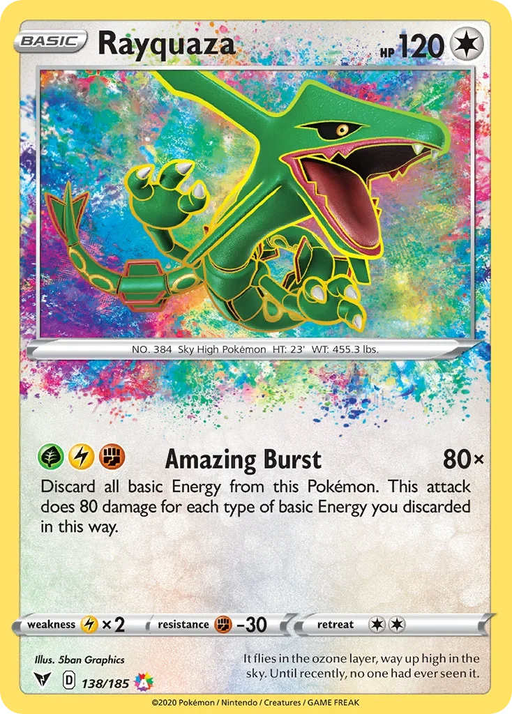 138/185 from Vivid Voltage Amazing Rare Pokemon Card