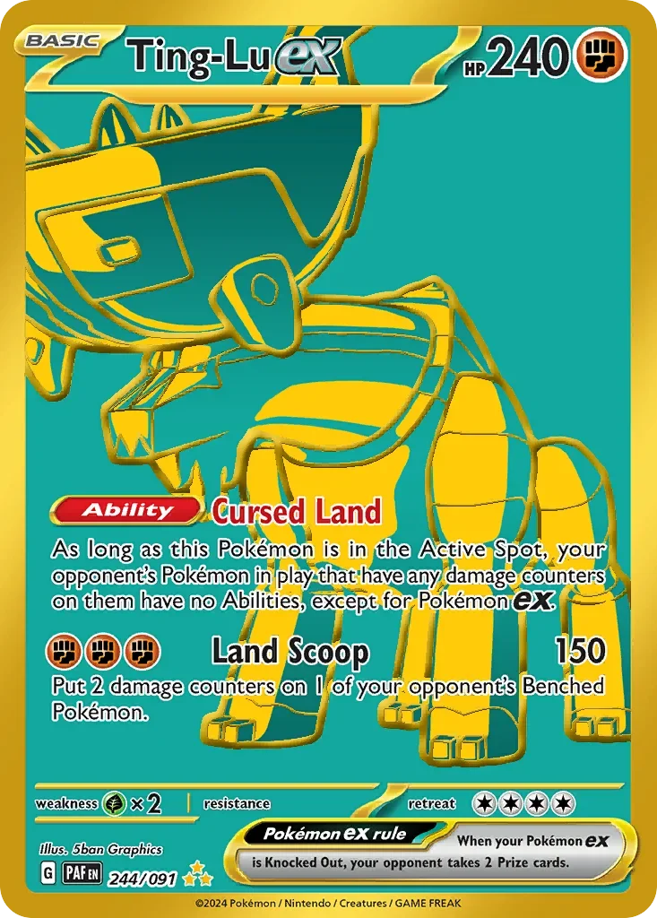 244/091 from Paldean Fates Hyper Rare Pokemon Card