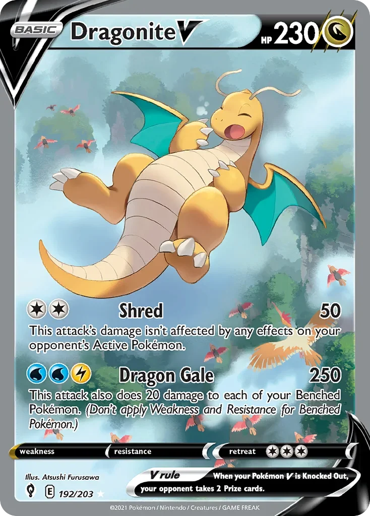 192/203 from Evolving Skies Alternate Art Pokemon Card