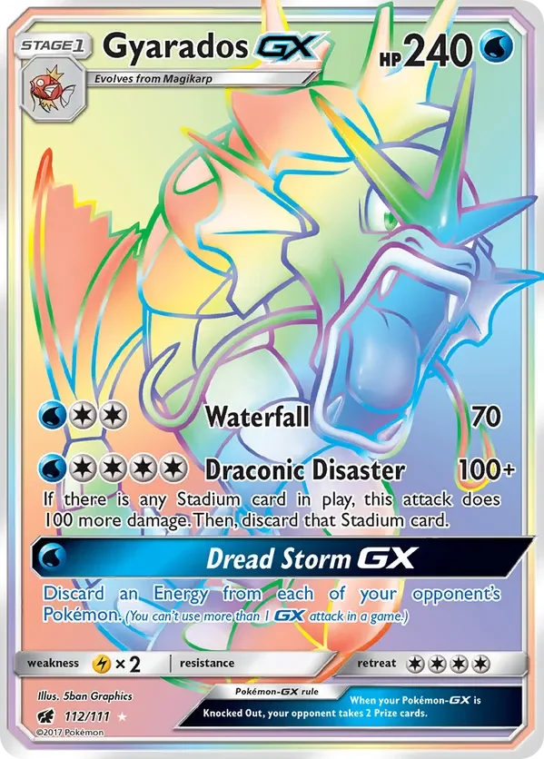 112/111 from Crimson Invasion Rainbow Rare Pokemon Card