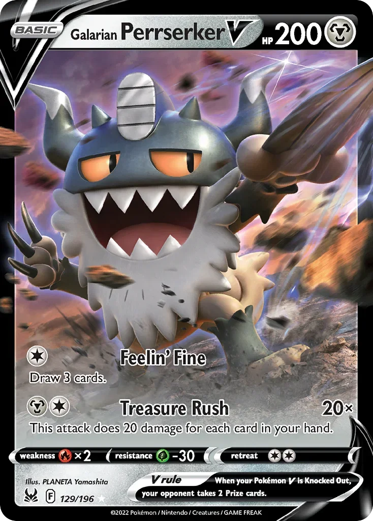 129/196 from Lost Origin Ultra Rare Pokemon Card