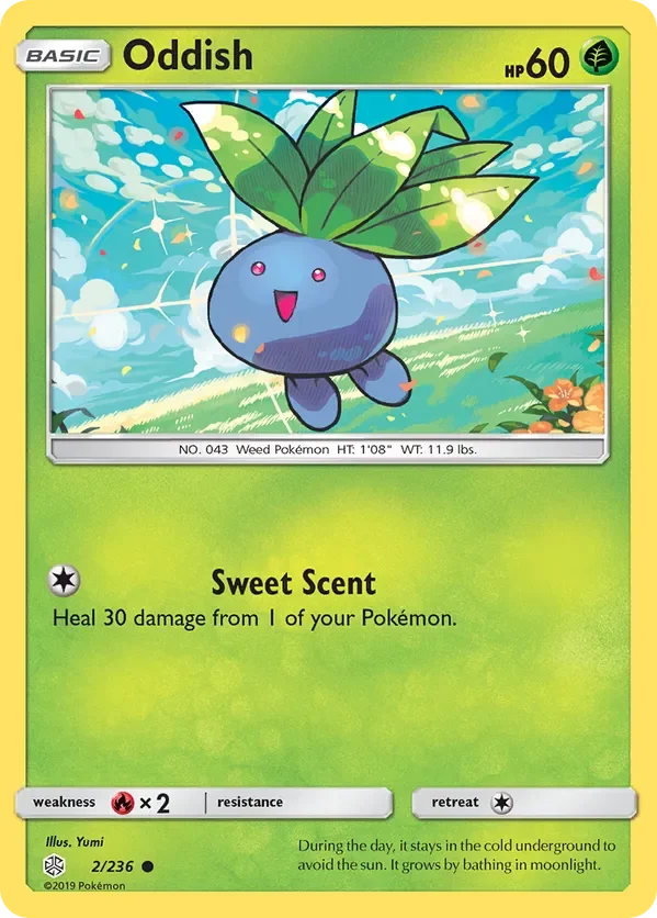 2/236 Oddish Common Pokemon Card