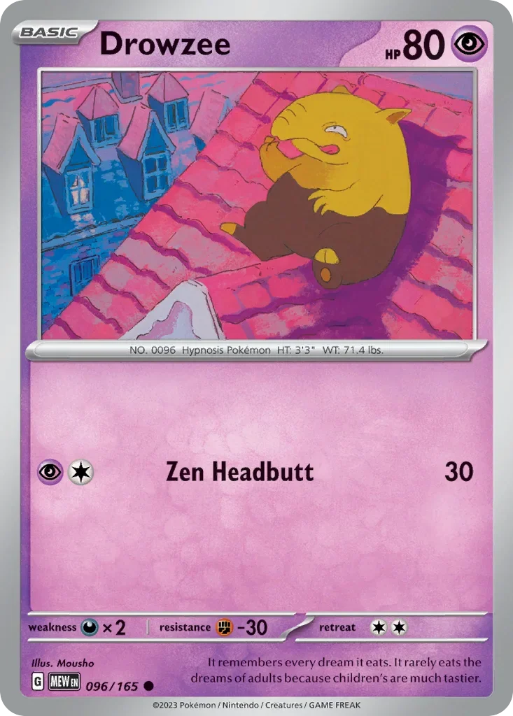 096/165 from 151 Common Pokemon Card