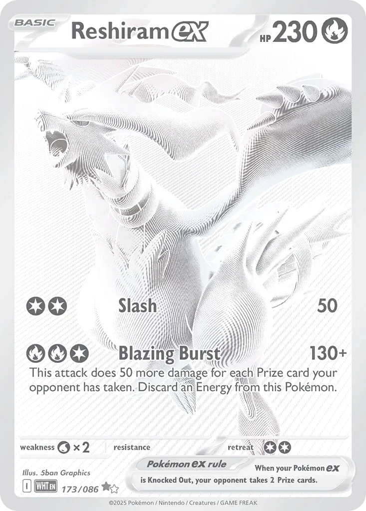 173/086 from White Flare Black White Rare Pokemon Card