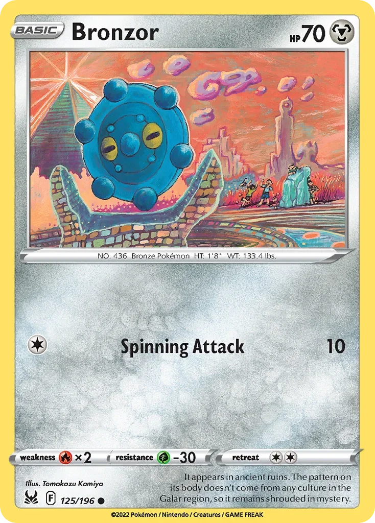 125/196 from Lost Origin Common Pokemon Card