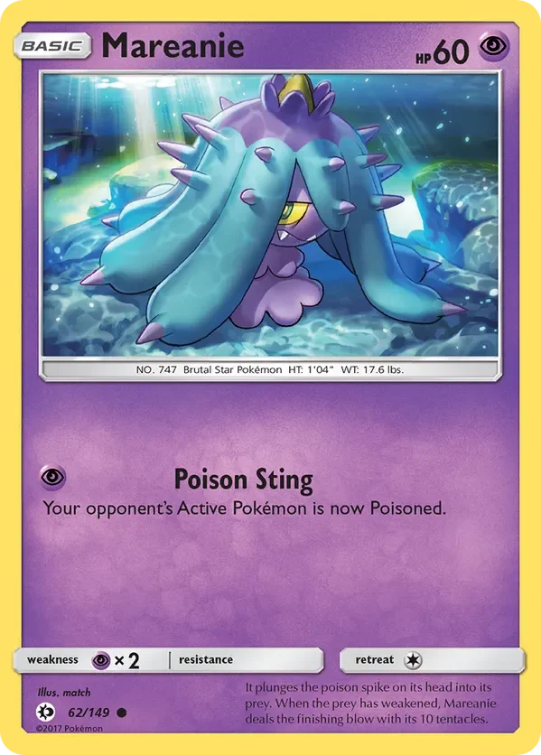 62/149 from Sun & Moon Base Common Pokemon Card