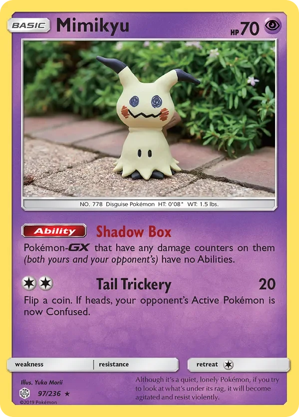 97/236 Mimikyu Rare Pokemon Card