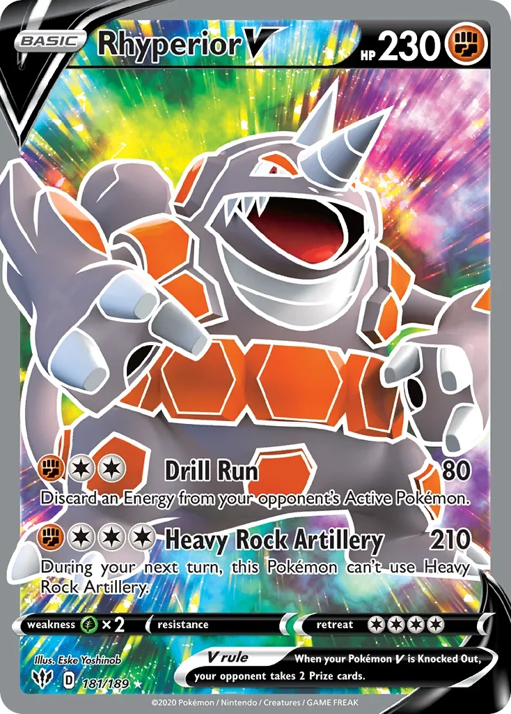 181/189 from Darkness Ablaze Full Art Pokemon Card