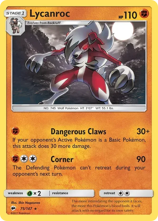 075/147 from Burning Shadows Holo Rare Pokemon Card