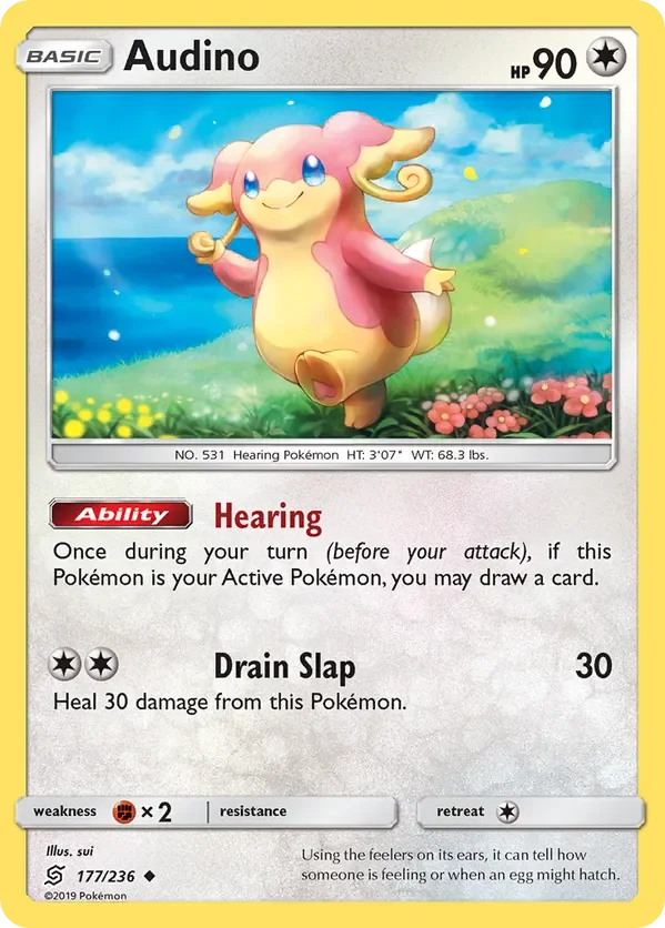 177/236 Audino Uncommon Pokemon Card