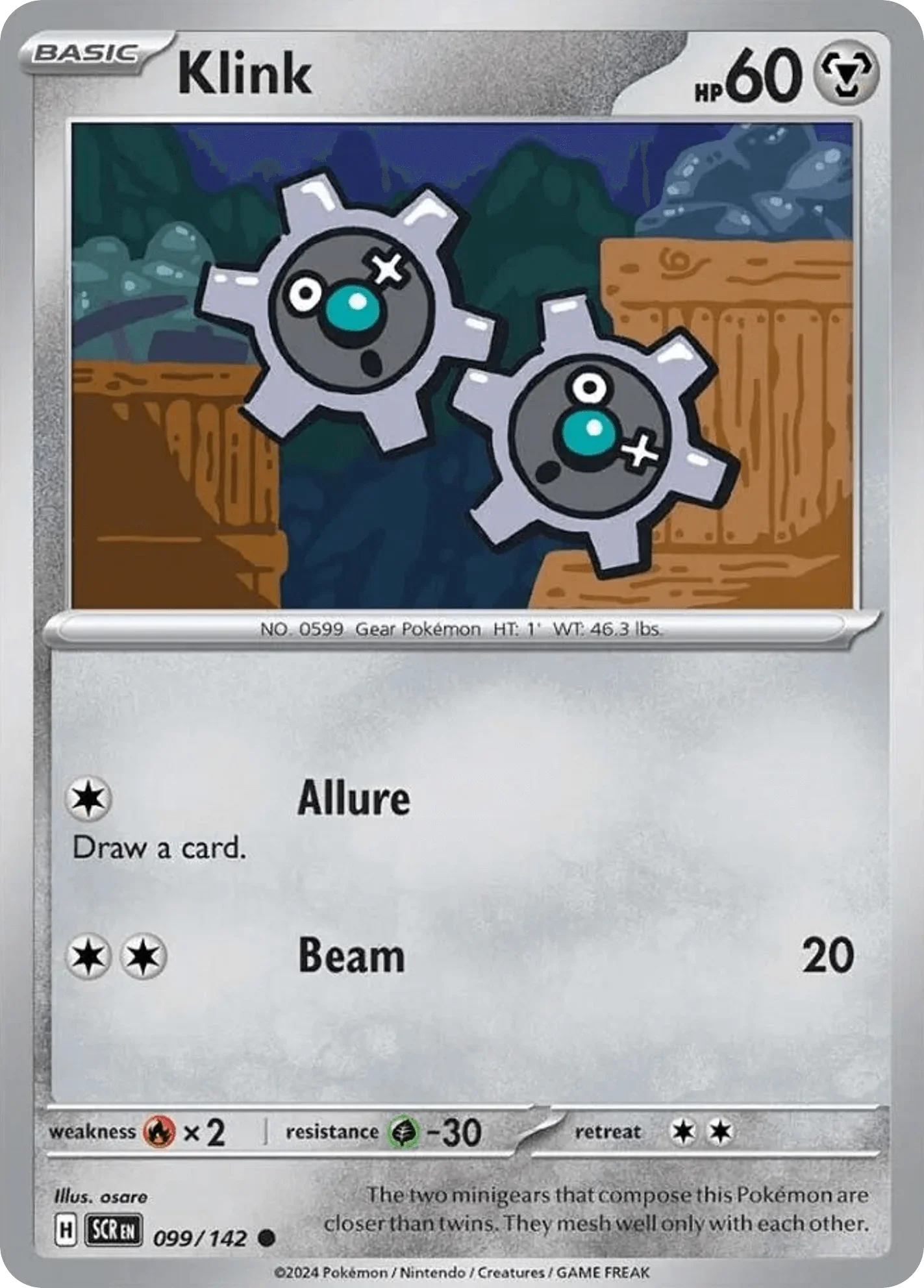 099/142 from Stellar Crown Card List Common Pokemon Card