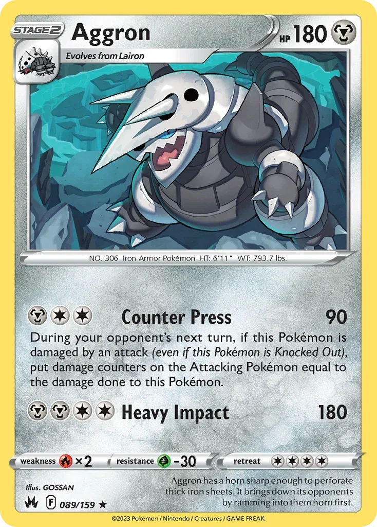 089/159 from Crown Zenith Holo Rare Pokemon Card