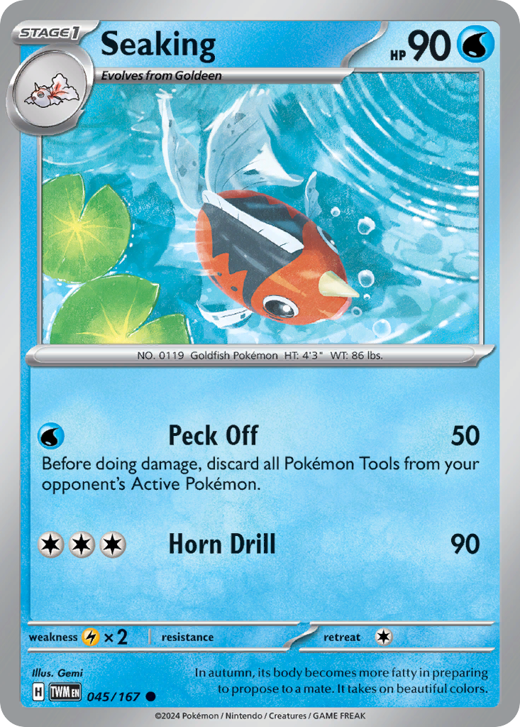045/167 from Twilight Masquerade Card List Common Pokemon Card