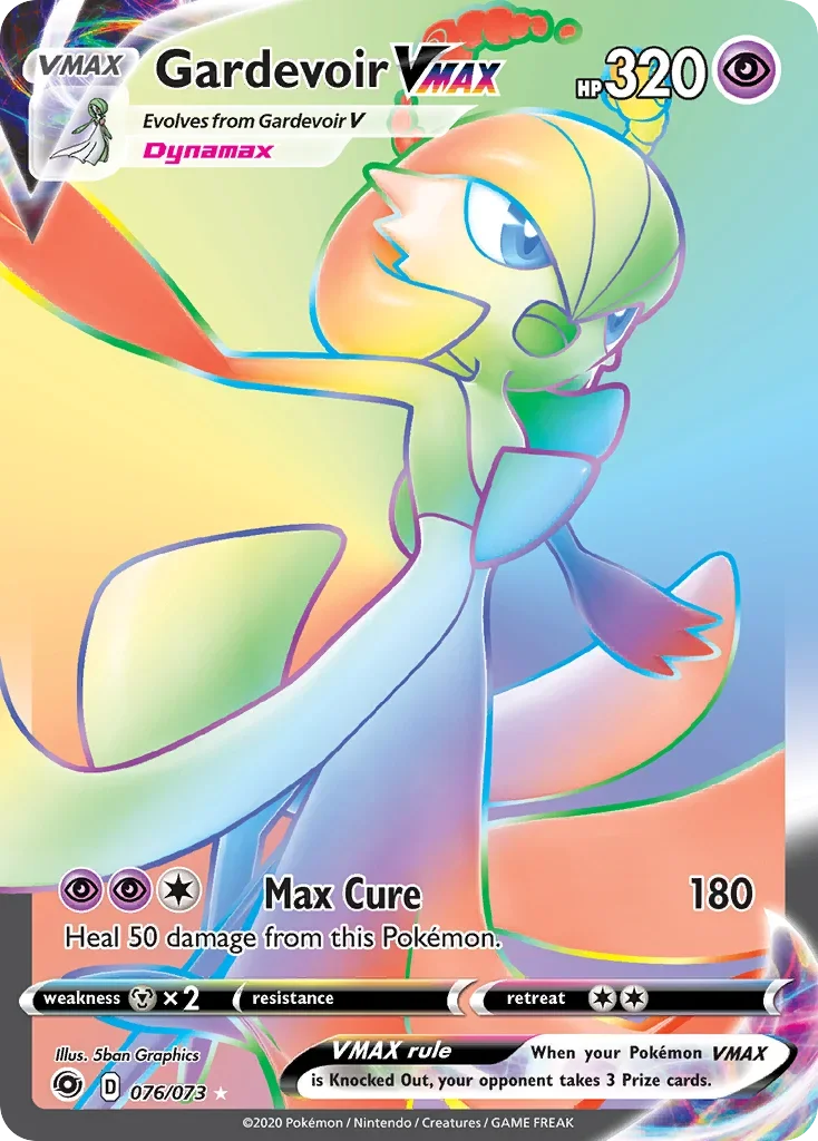 76/73 from Champion's Path Rainbow Rare Pokemon Card