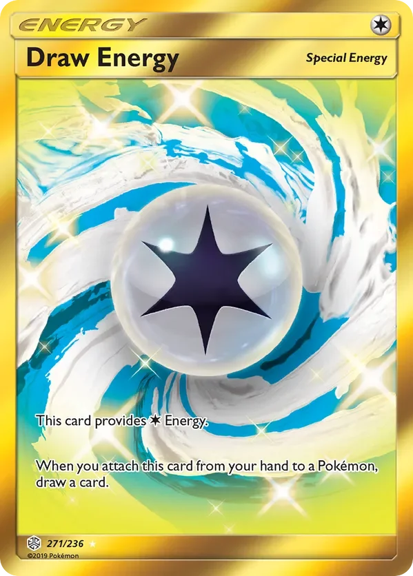 271/236 Draw Energy Gold Rare Energy Card