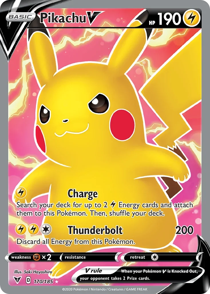 170/185 from Vivid Voltage Full Art Pokemon Card