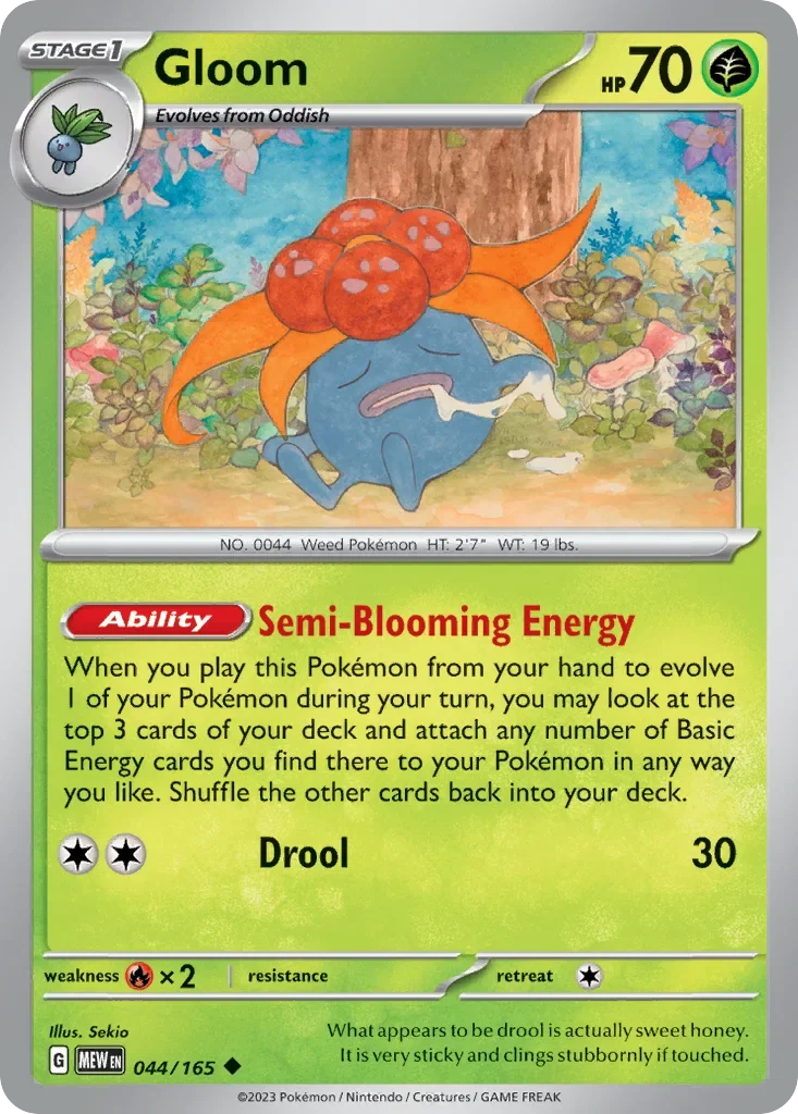 044/165 from 151 Uncommon Pokemon Card