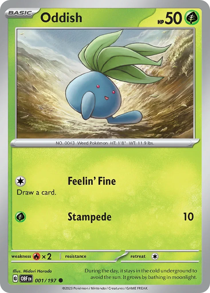 001/197 from Obsidian Flames Common Pokemon Card