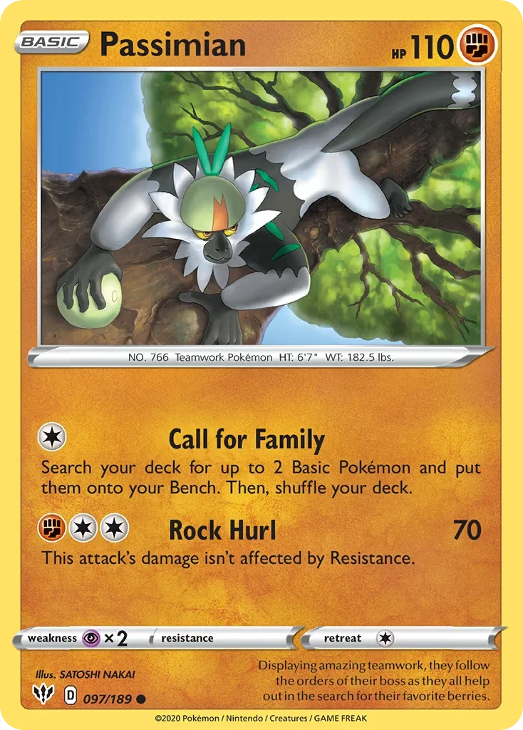 097/189 from Darkness Ablaze Common Pokemon Card