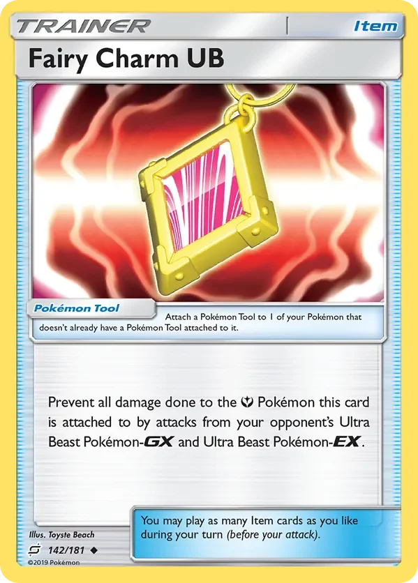142/181 Fairy Charm UB Uncommon Trainer Card