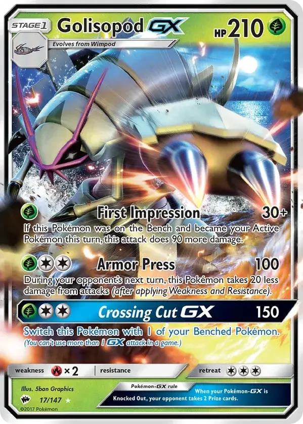 17/147 from Burning Shadows Ultra Rare Pokemon Card