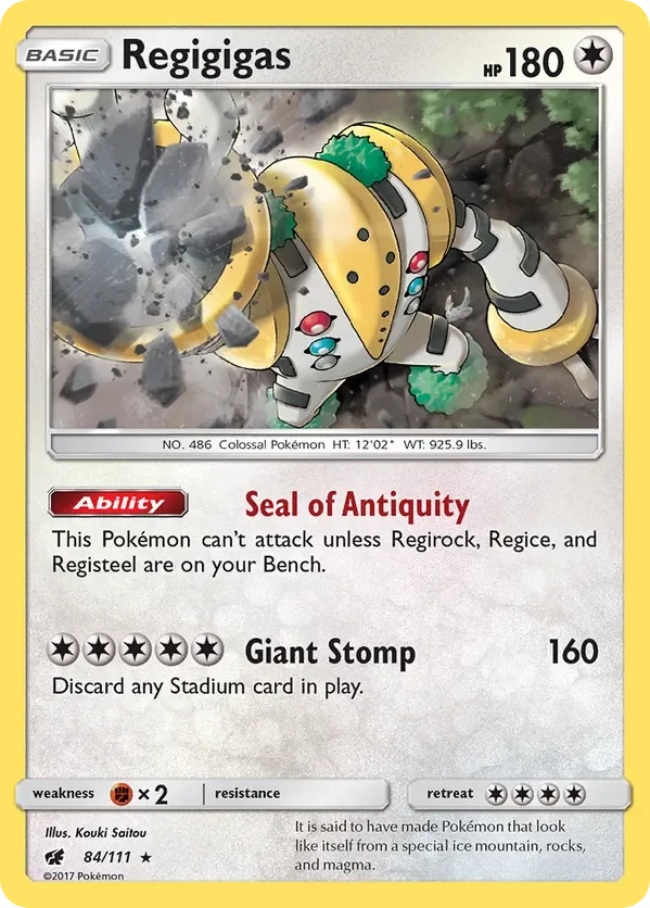 84/111 from Crimson Invasion Holo Rare Pokemon Card