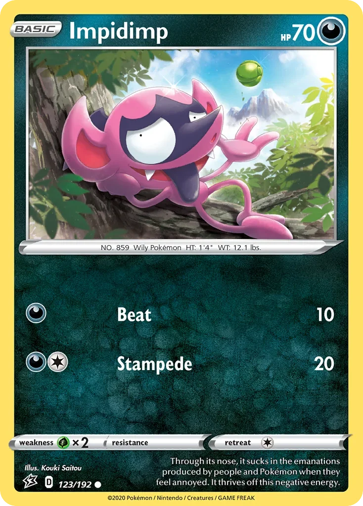 123/192 from Rebel Clash Common Pokemon Card