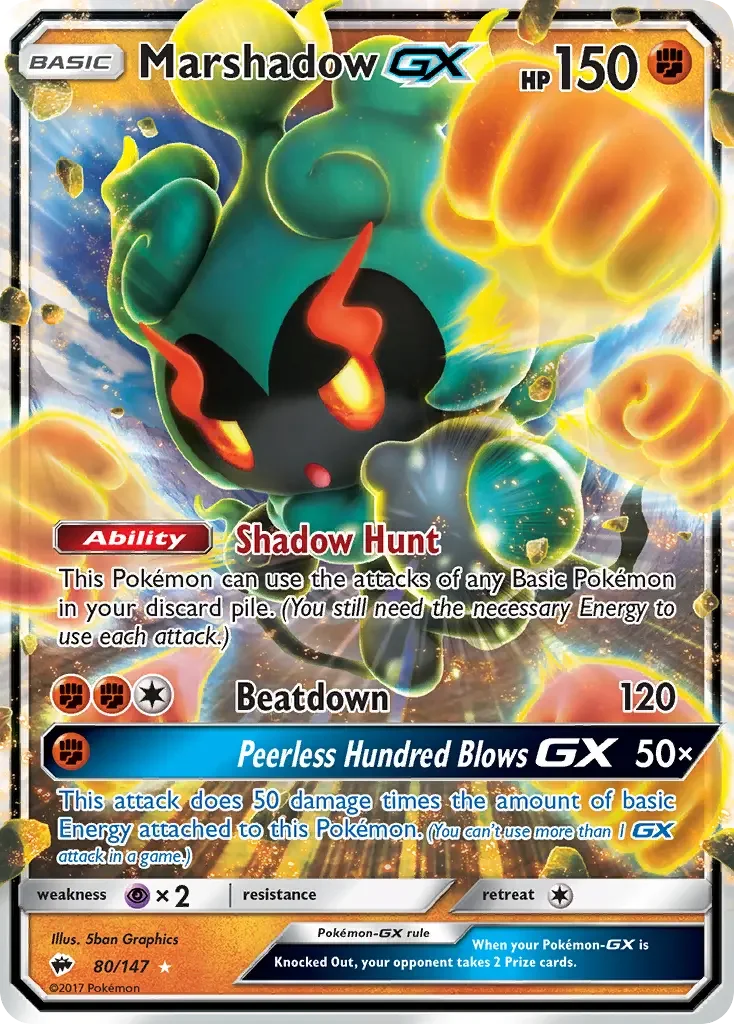 080/147 from Burning Shadows Ultra Rare Pokemon Card