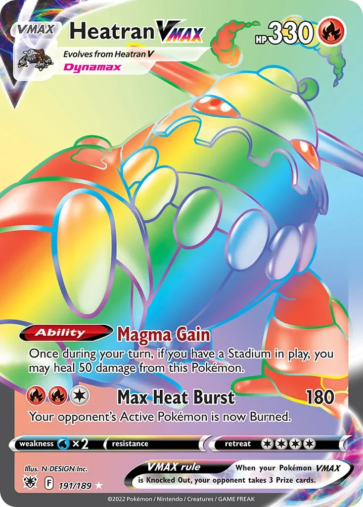 191/189 from Astral Radiance Rainbow Rare Pokemon Card
