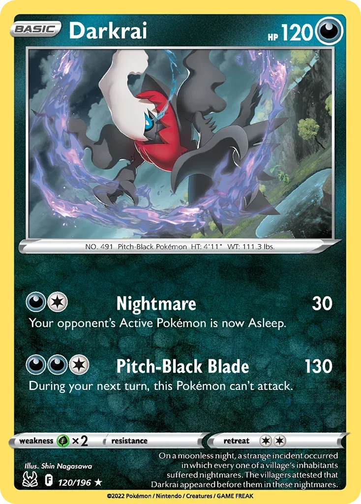120/196 from Lost Origin Holo Rare Pokemon Card