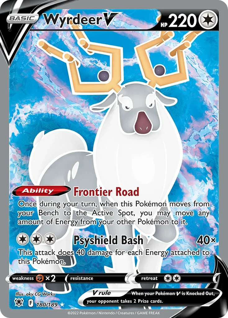 180/189 from Astral Radiance Full Art Pokemon Card