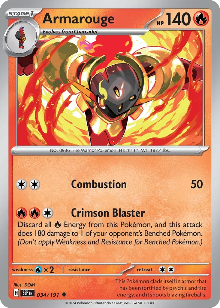 034/191 from Surging Sparks Card List Uncommon Pokemon Card
