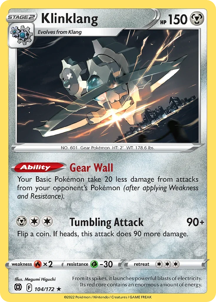 104/172 from Brilliant Stars Rare Pokemon Card